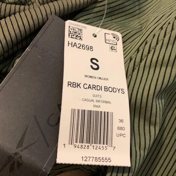 NWT Reebok X Cardi B Women's Bodysuit Olive Green - Picture 9 of 9